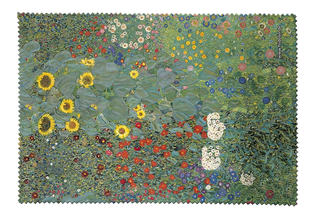 Eyeglass cleaning cloth, Gustav Klimt, Farm Garden