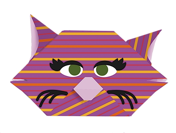 Kids-Origami, Cat 20 sheets 15x15 cm
