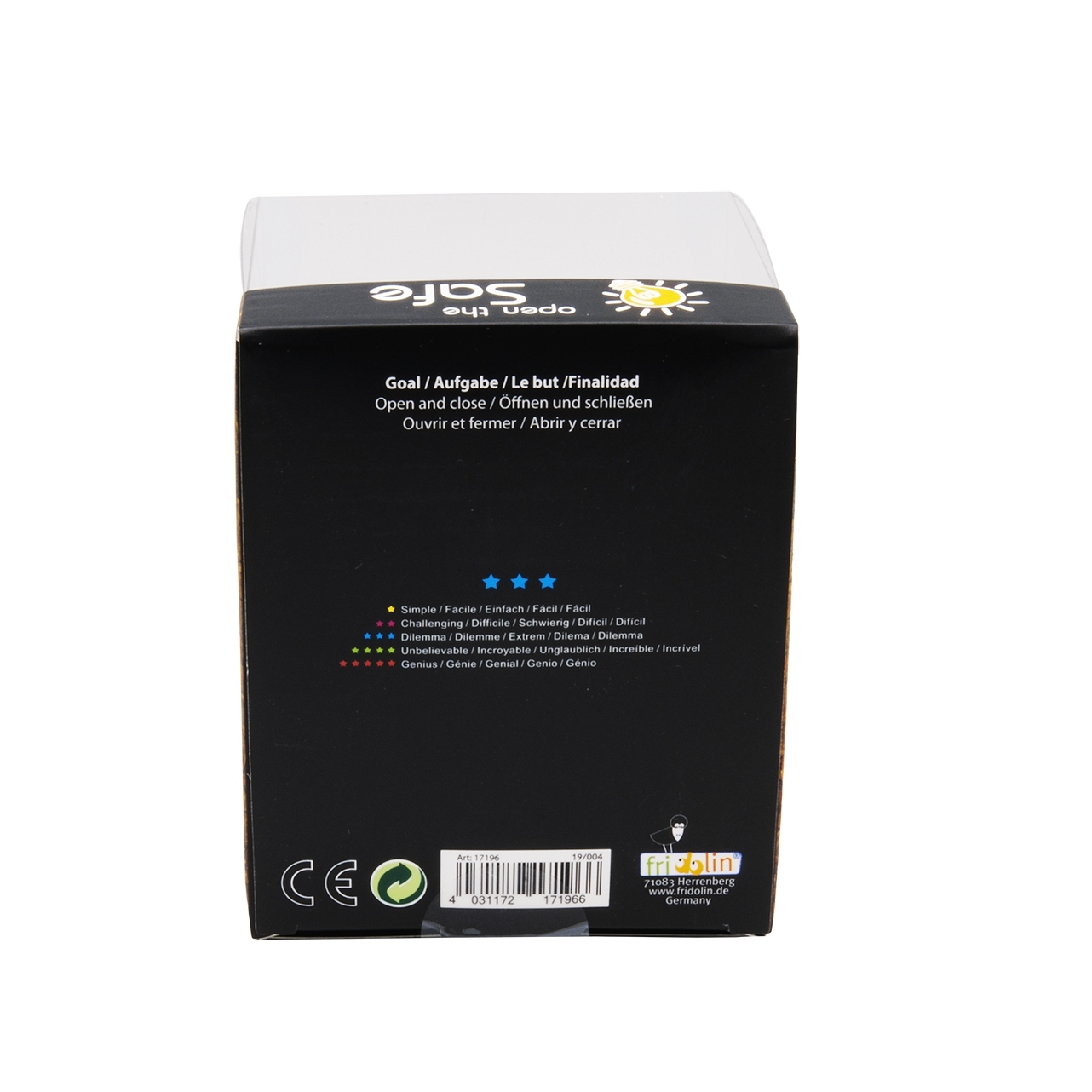 IQ-Test, bamboo safe, 1