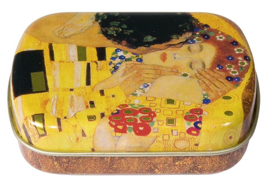 Mini box, Klimt, The Kiss, metal