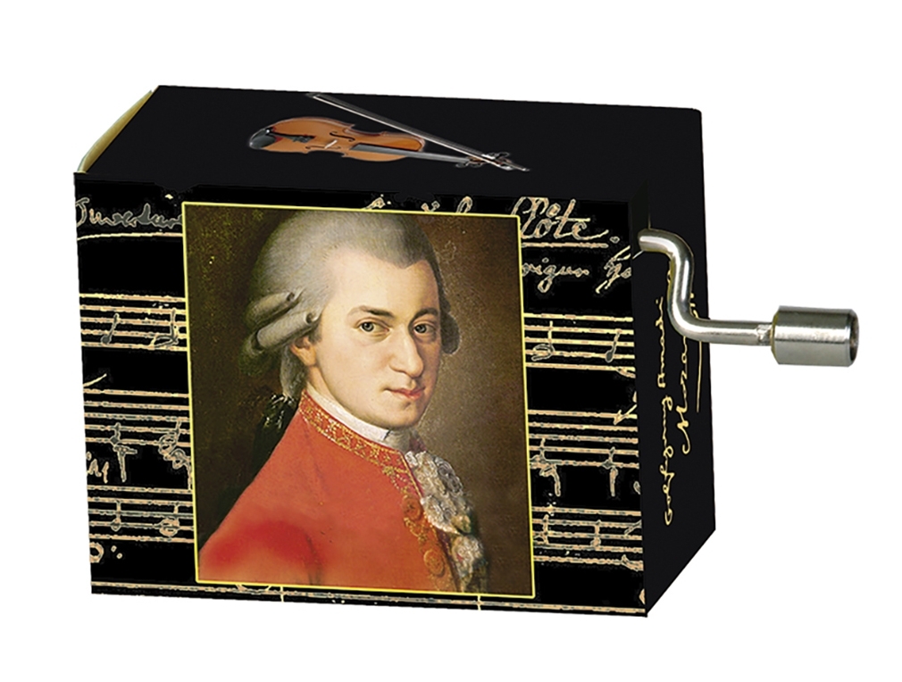 Music box, Lullaby/Mozart, Portrait with notes