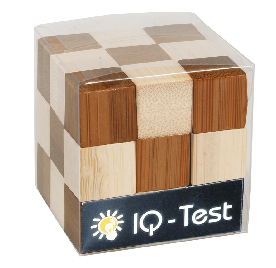 IQ-Test, Bamboo cube puzzle, bicolour