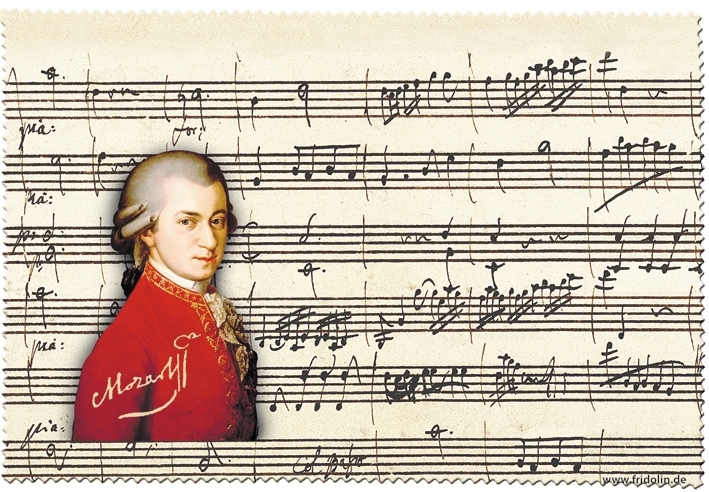 Eyeglass cleaning cloth, Mozart