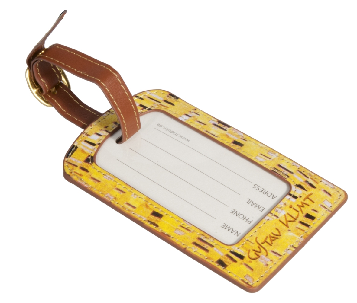 luggage tag, Klimt, The Kiss