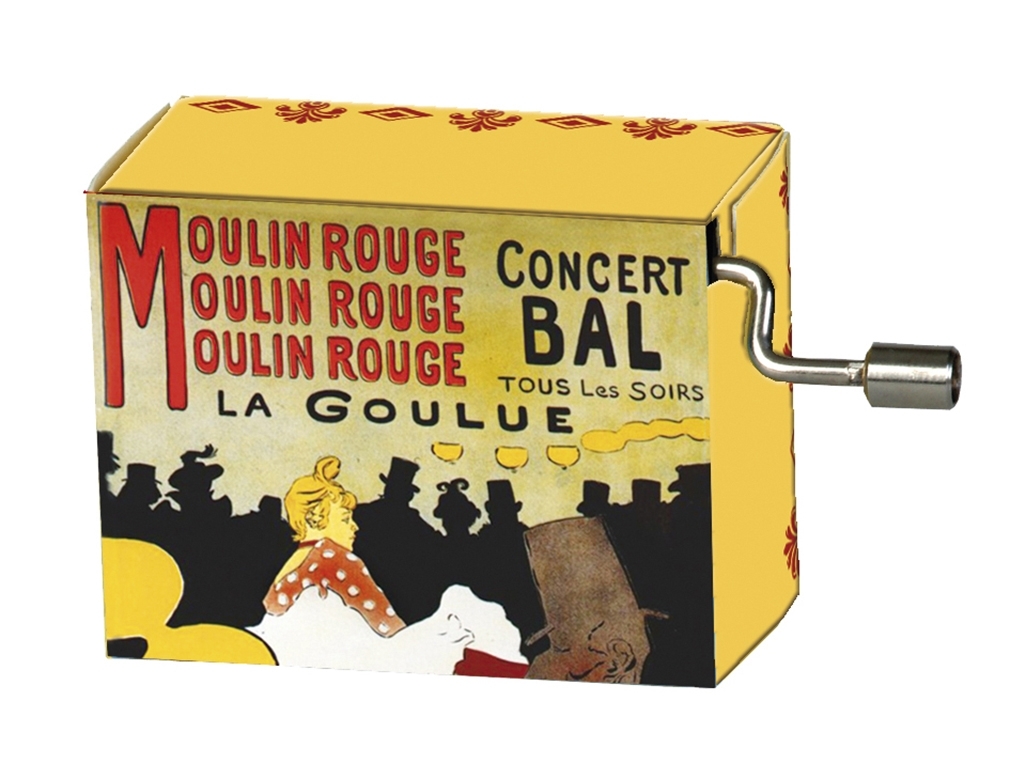 Music box, French CanCan, Art Nouveau/Moulin Rouge