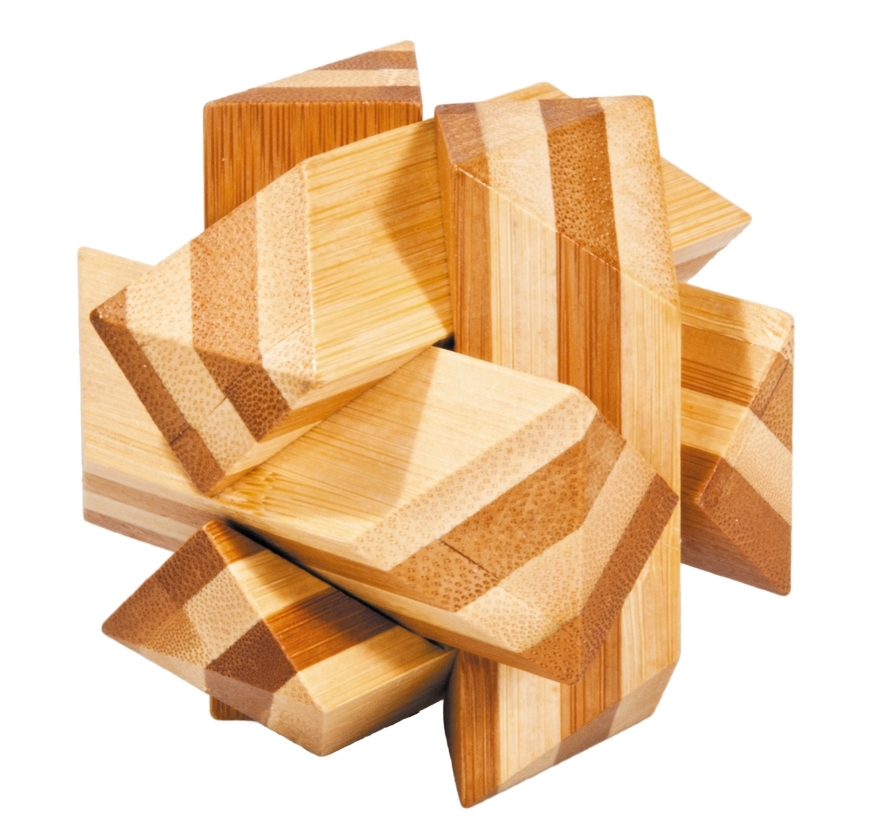 IQ-Test, bamboo puzzle, Angular Knot