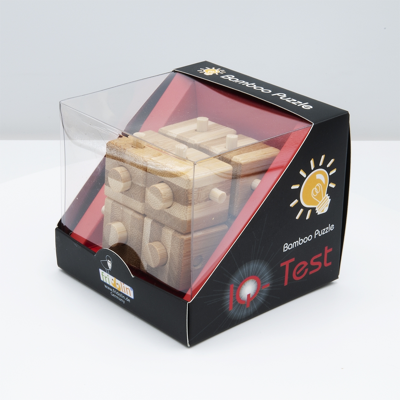 IQ-Test, bamboo puzzle, Cube with Sticks