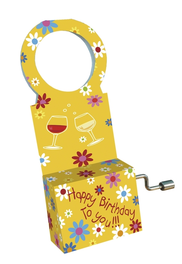 Bottle music, Happy Birthday, Flowers