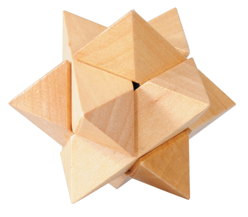 IQ-Test, Wooden puzzle, Star