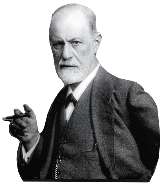 magnet, MDF, Sigmund Freud with Cigar