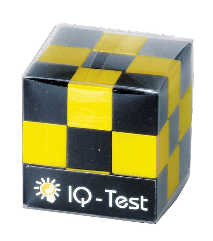 IQ-Test, Wooden cubes, yellow/red