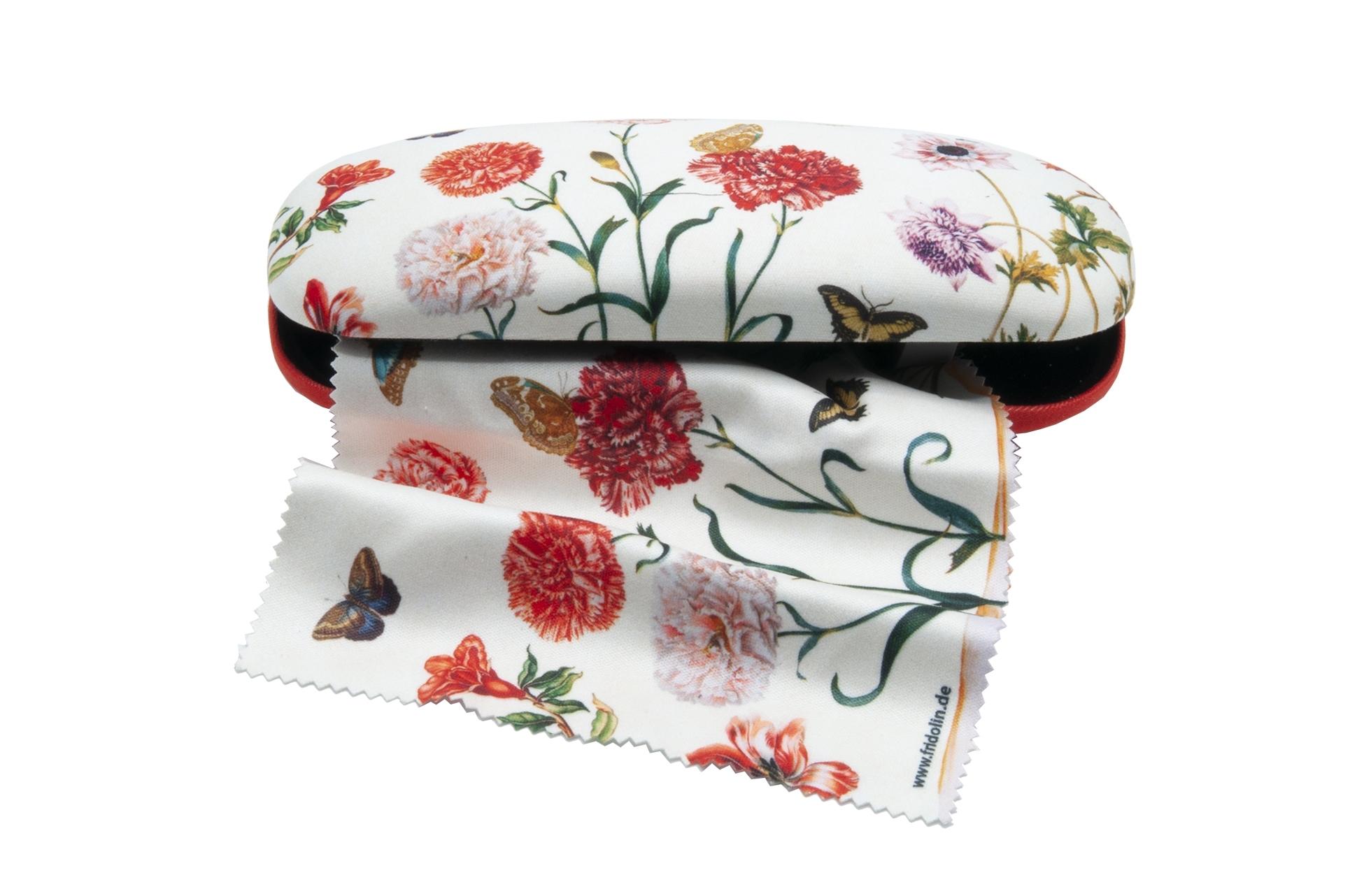 Spectacle case set, Merian, Flowers