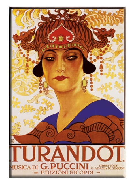 Magnet, Art Nouveau, Turandot, Puccini