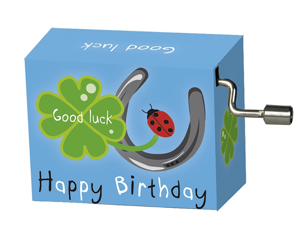 Music box, Happy Birthday, HorseshoeCloverLadybird