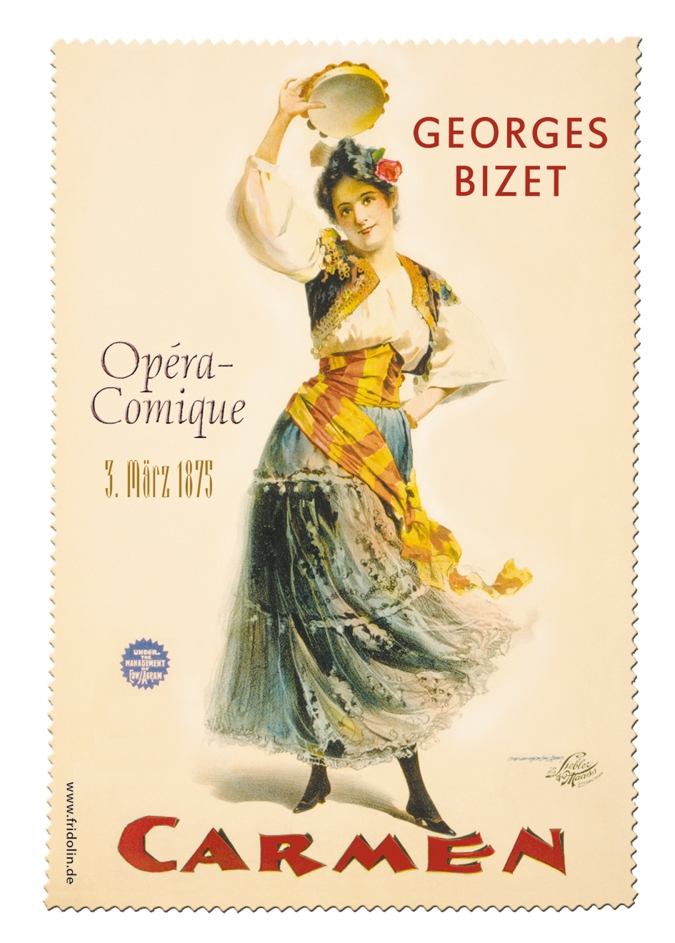 Eyeglass cleaning cloth, Opera, Carmen, Bizet
