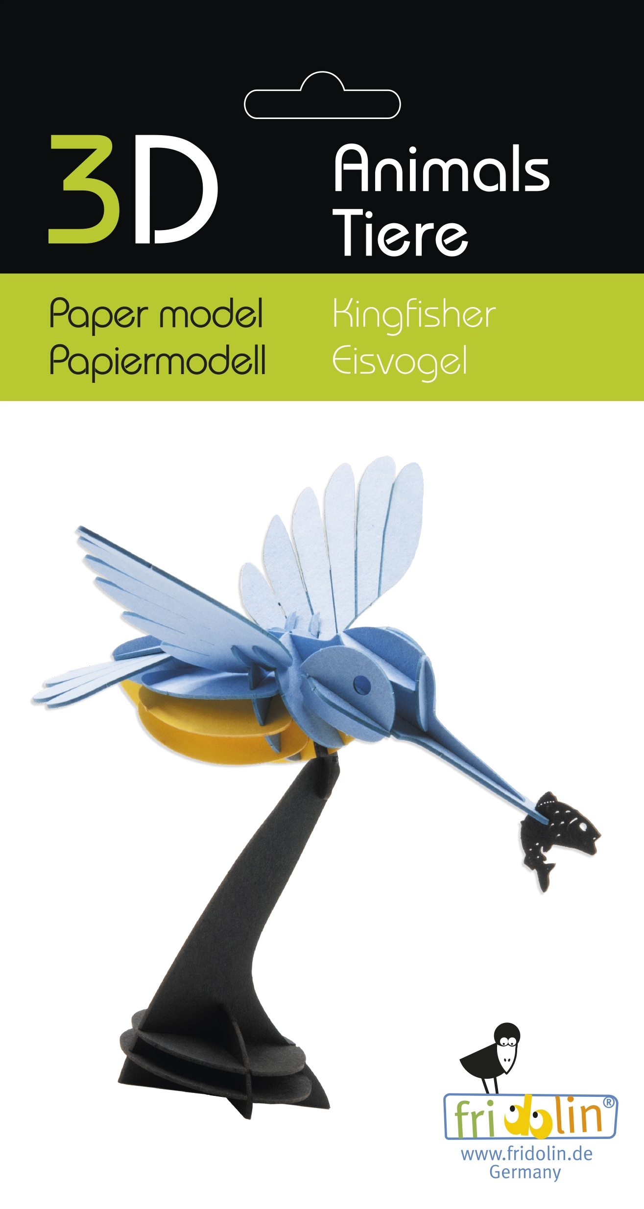 3D model, kingfisher