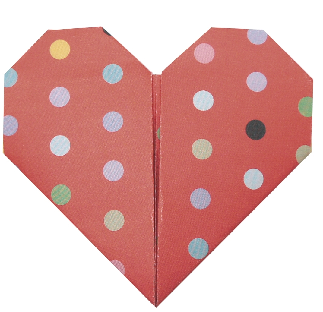 Funny Origami, Hearts, 20 sheets 15x15 cm