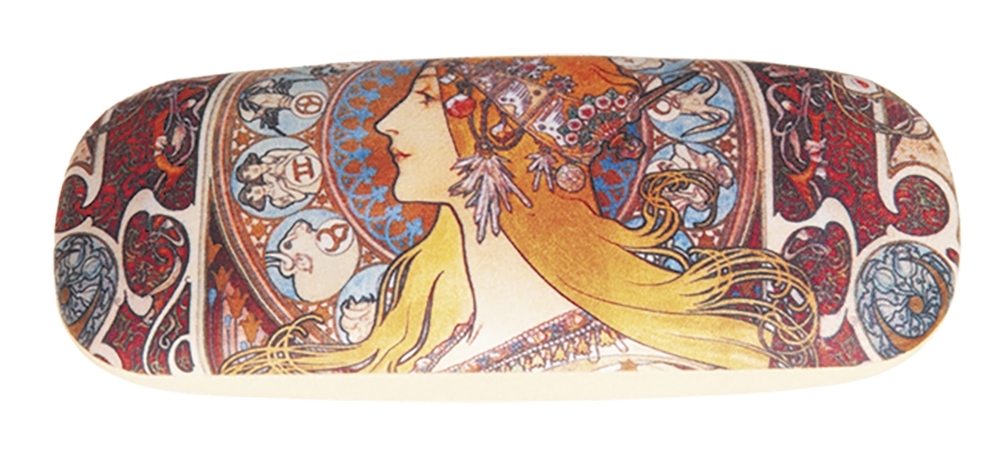 Spectacle case set, Zodiac, Art Nouveau