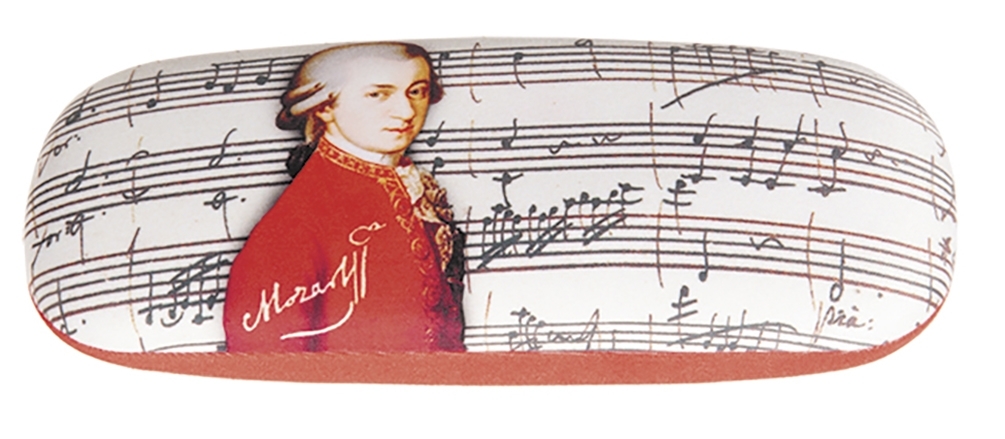 Spectacle case set, Mozart, Portrait