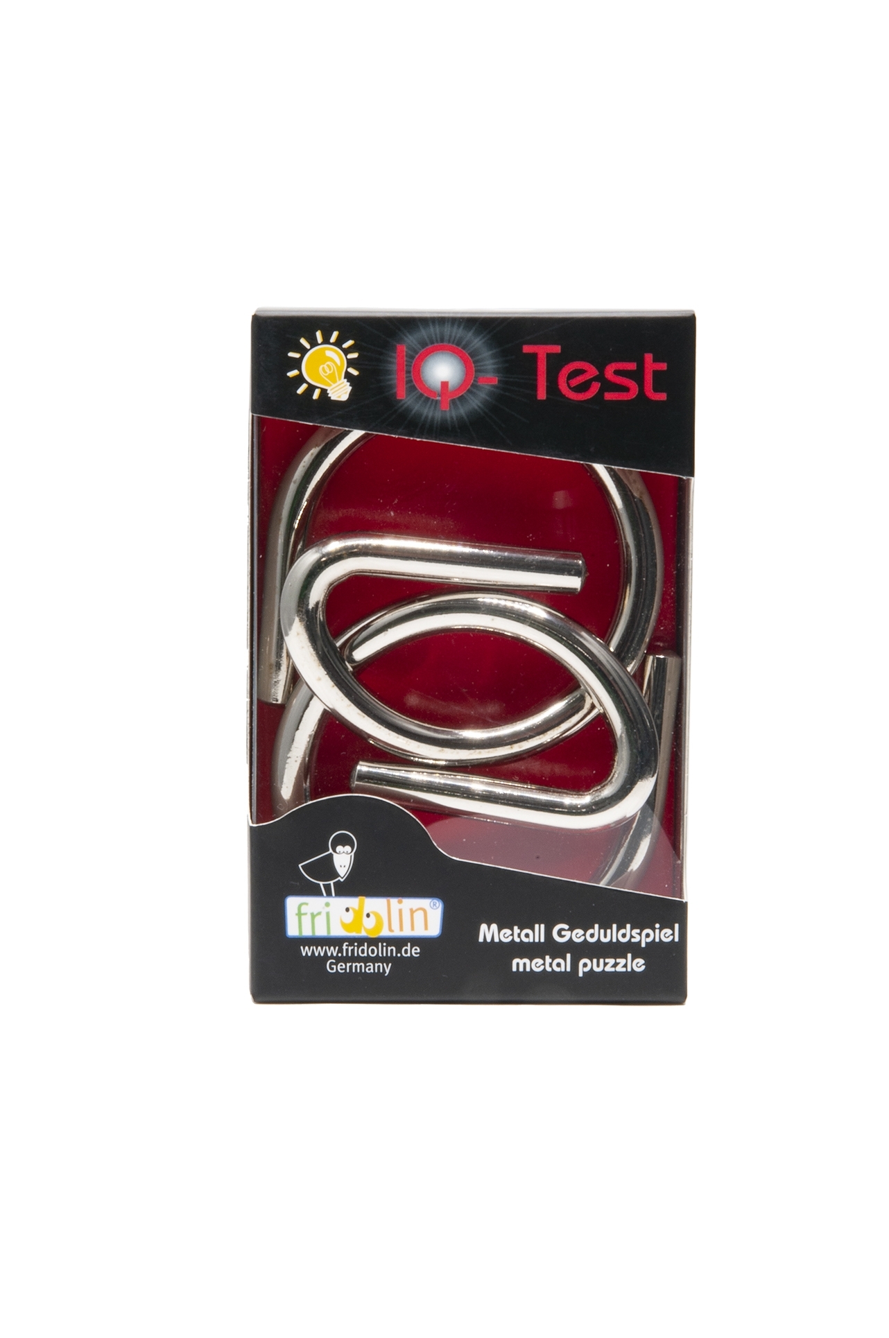 IQ-Test, Two Rings and Pin, metal