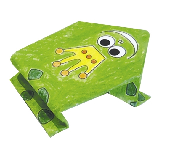Colouring-Origami, frogs, 20 sheets, 15x15 cm