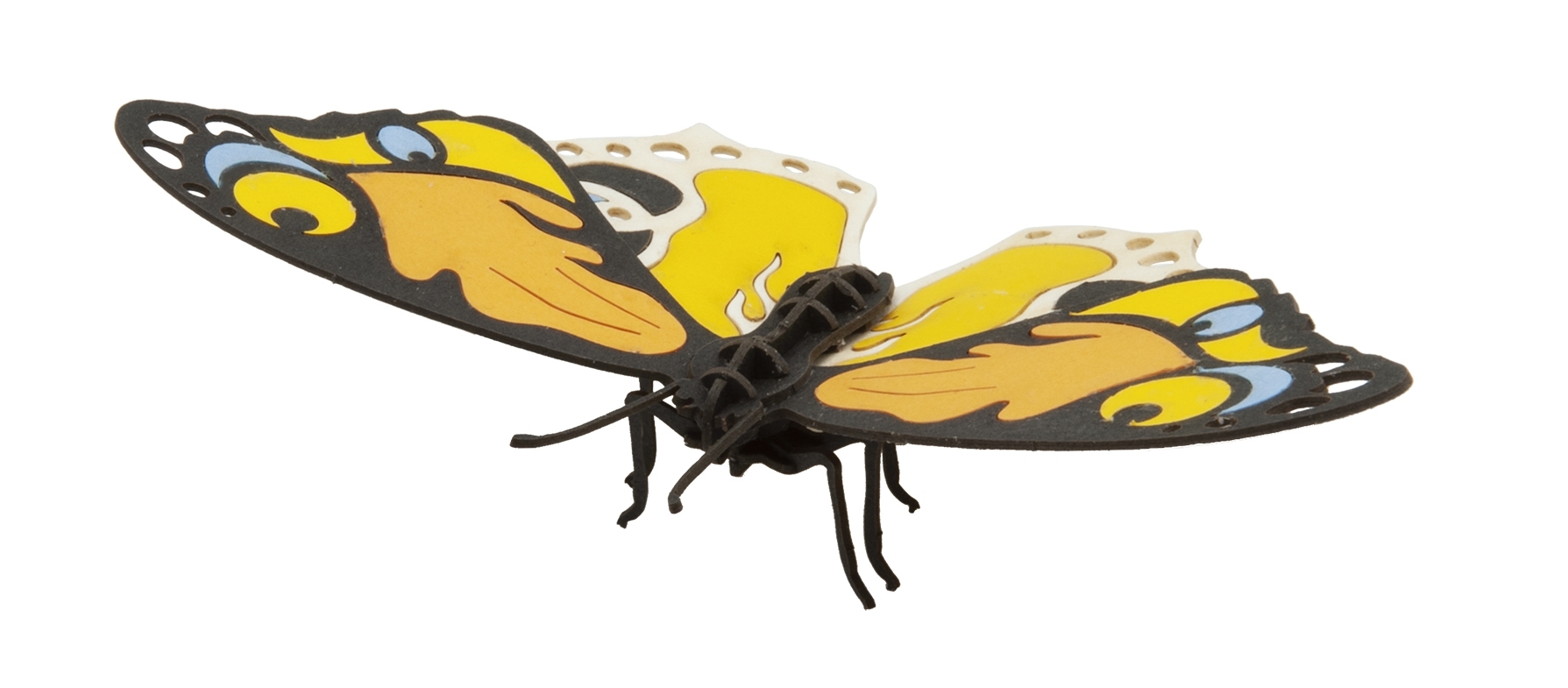 3D model, butterfly, colourful
