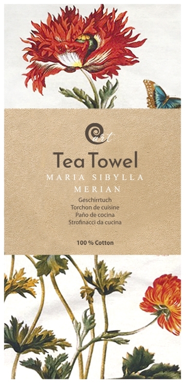 Tea towel, Merian, Flowers