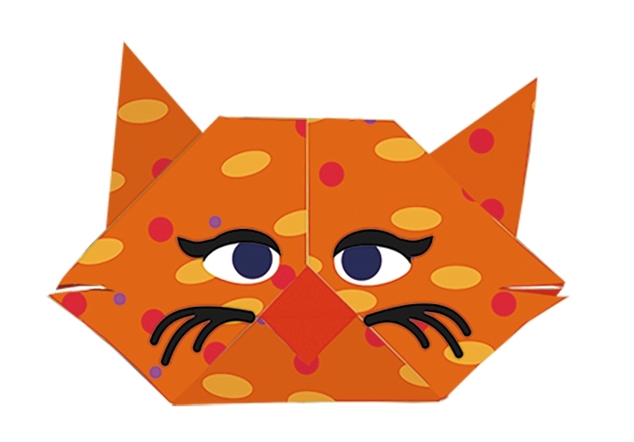 Kids-Origami, Cat 20 sheets 15x15 cm