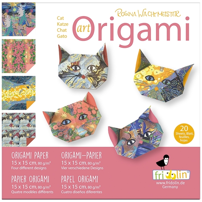 Art-Origami, Cat, Wachtmeister, 20 sheets 15x15 cm