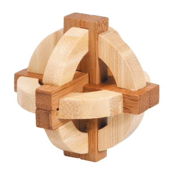 IQ-Test in a box, bamboo, Double Disc