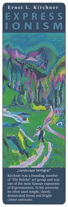 art bookmark, Expressionsm, Kirchner/Sertig Valley