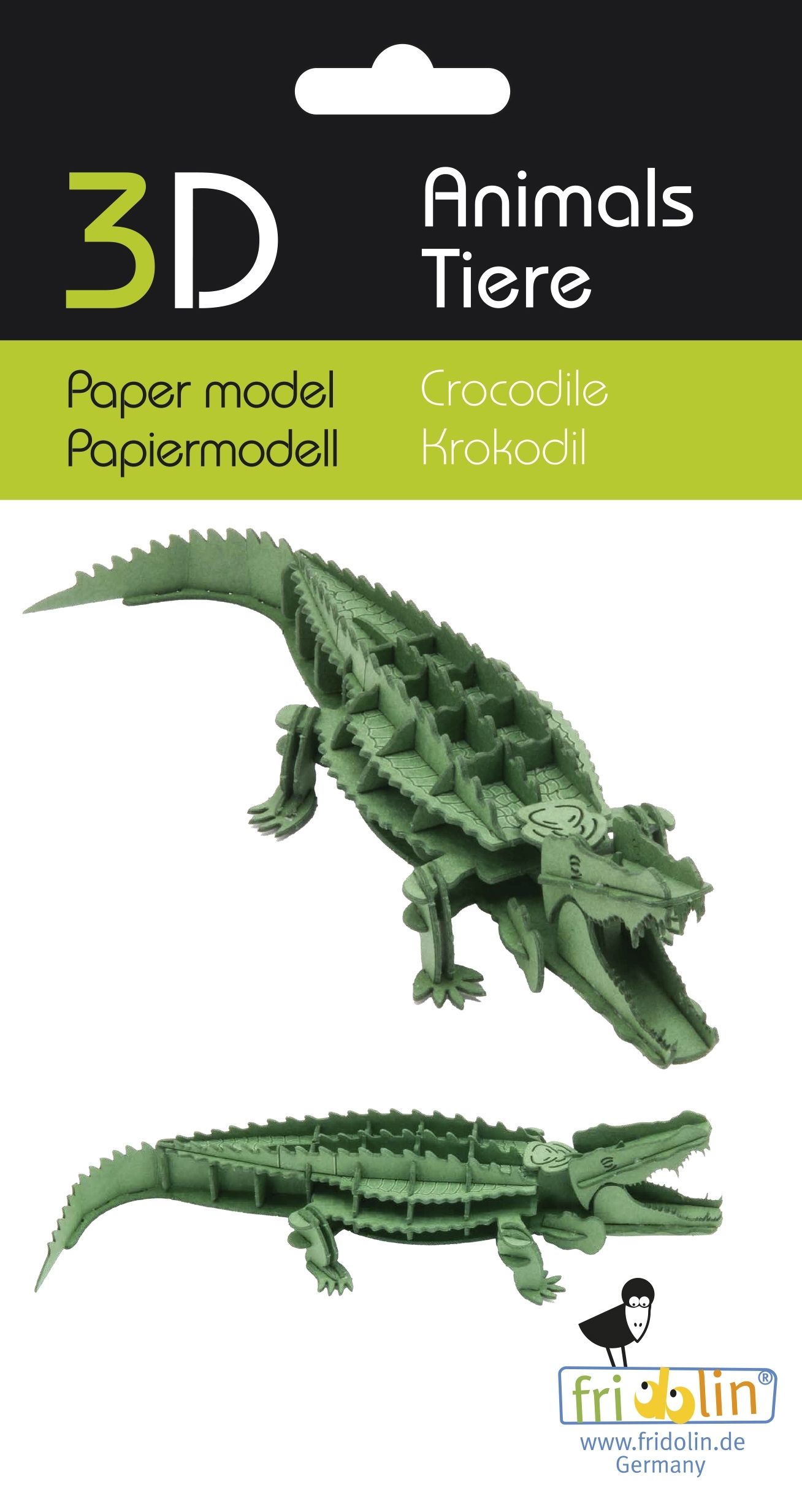 3D model, crocodile