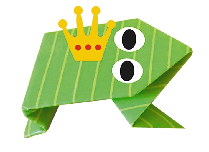 Kids-Origami, Frog 20 sheets 15x15 cm