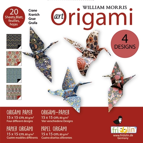 Art-Origami, Crane, Morris, 20 sheets, 15x15 cm