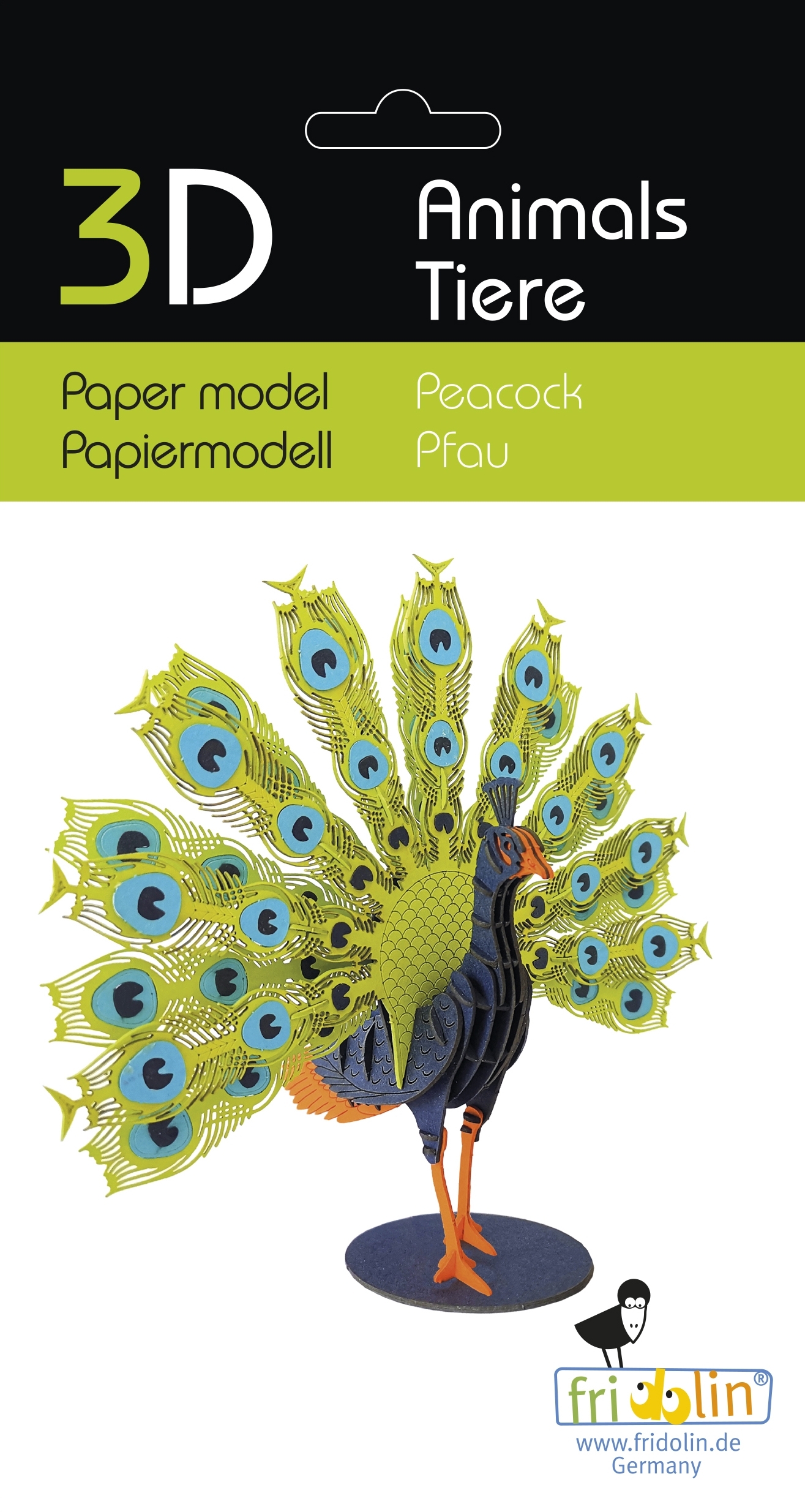 3D model, peacock