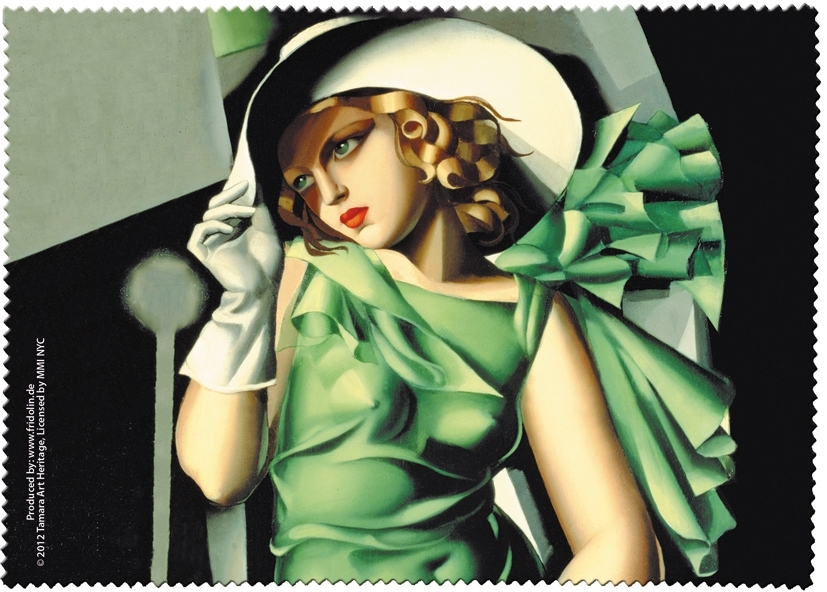 Eyeglass cleaning cloth, Lempicka, Young lady with