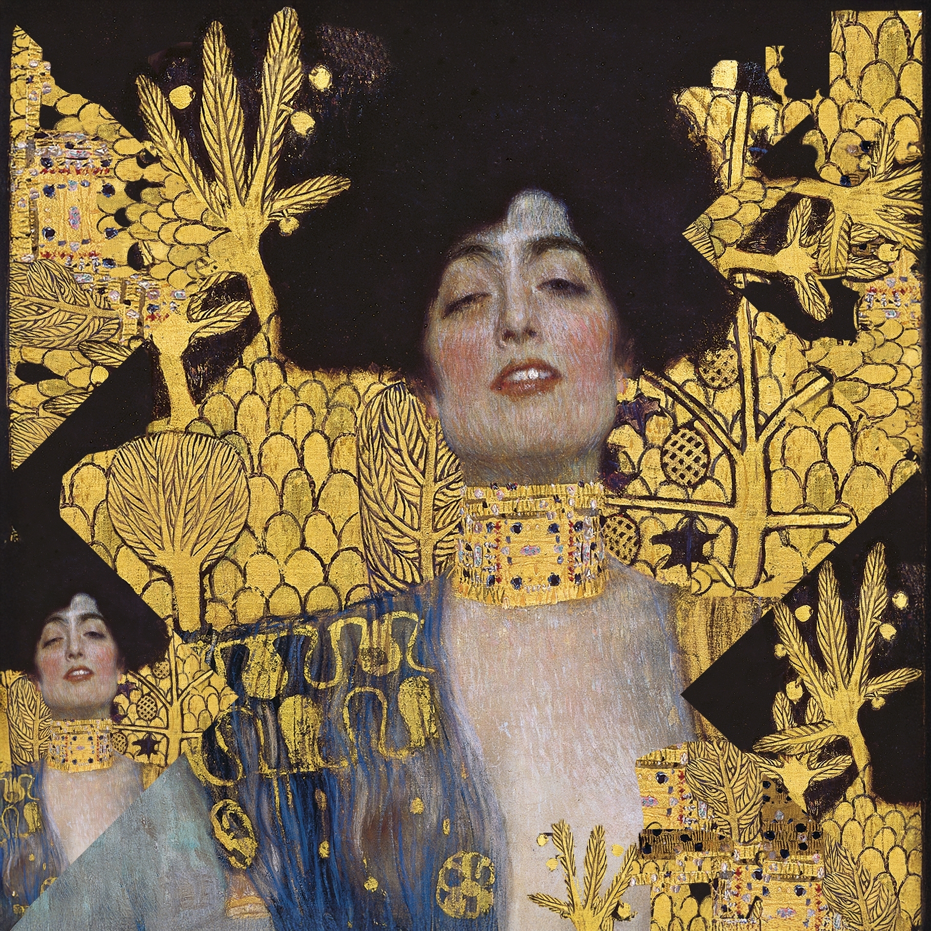 Art-Origami, Schmetterl, Klimt, 20 Blatt 15x15 cm