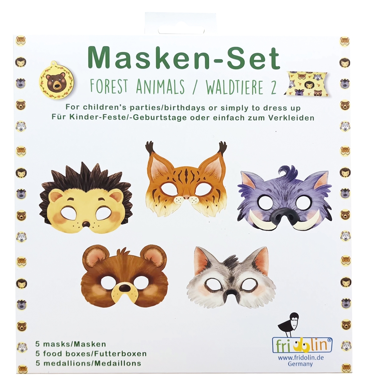 Mask Set, Forest Animals-2