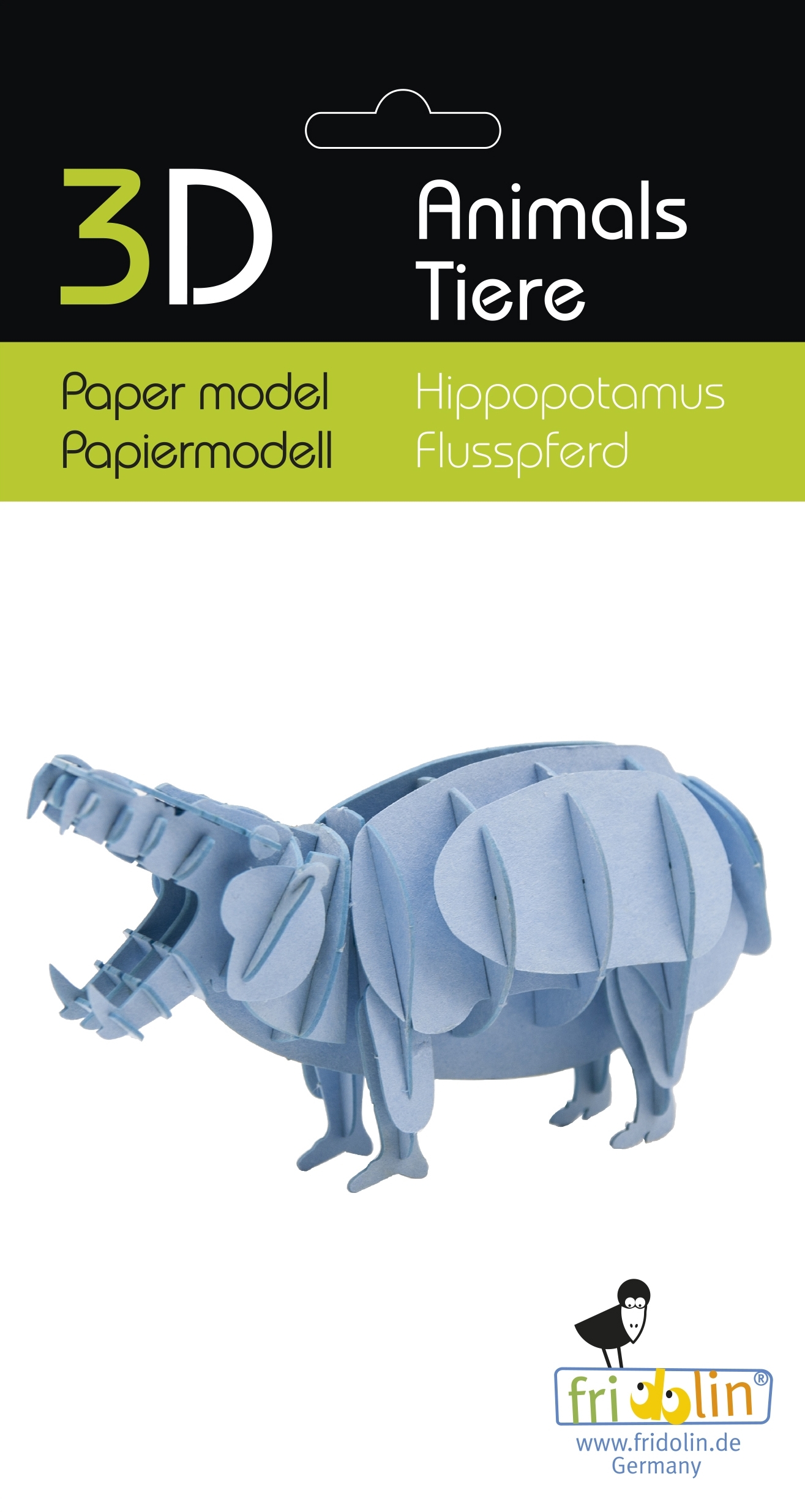 3D model, hippopotamus