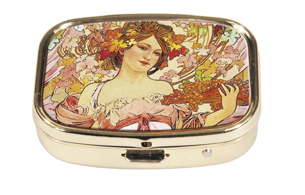 Pillbox, Art Nouveau, Louise