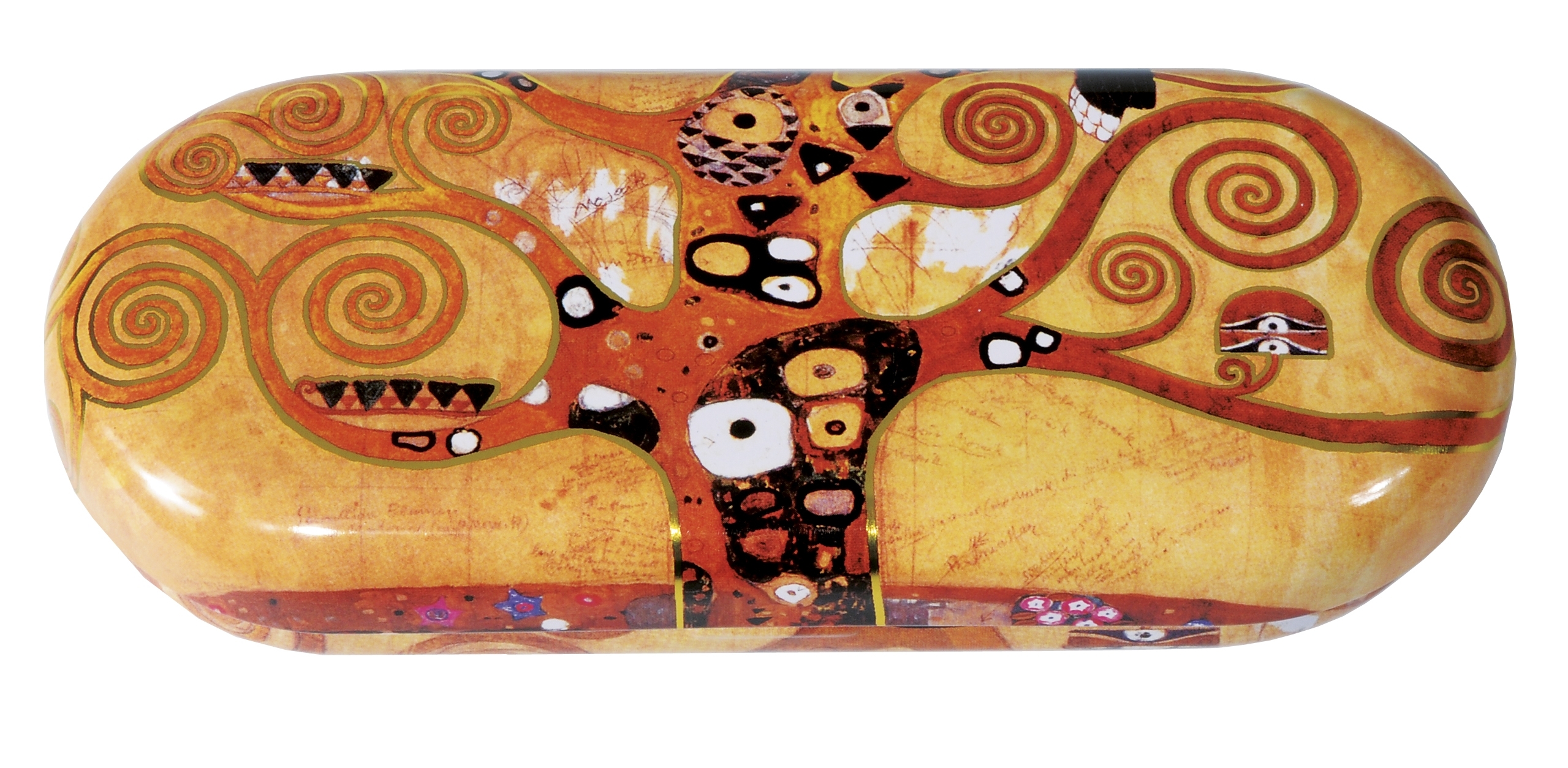 Spectacle case, Klimt, Tree of life, metal