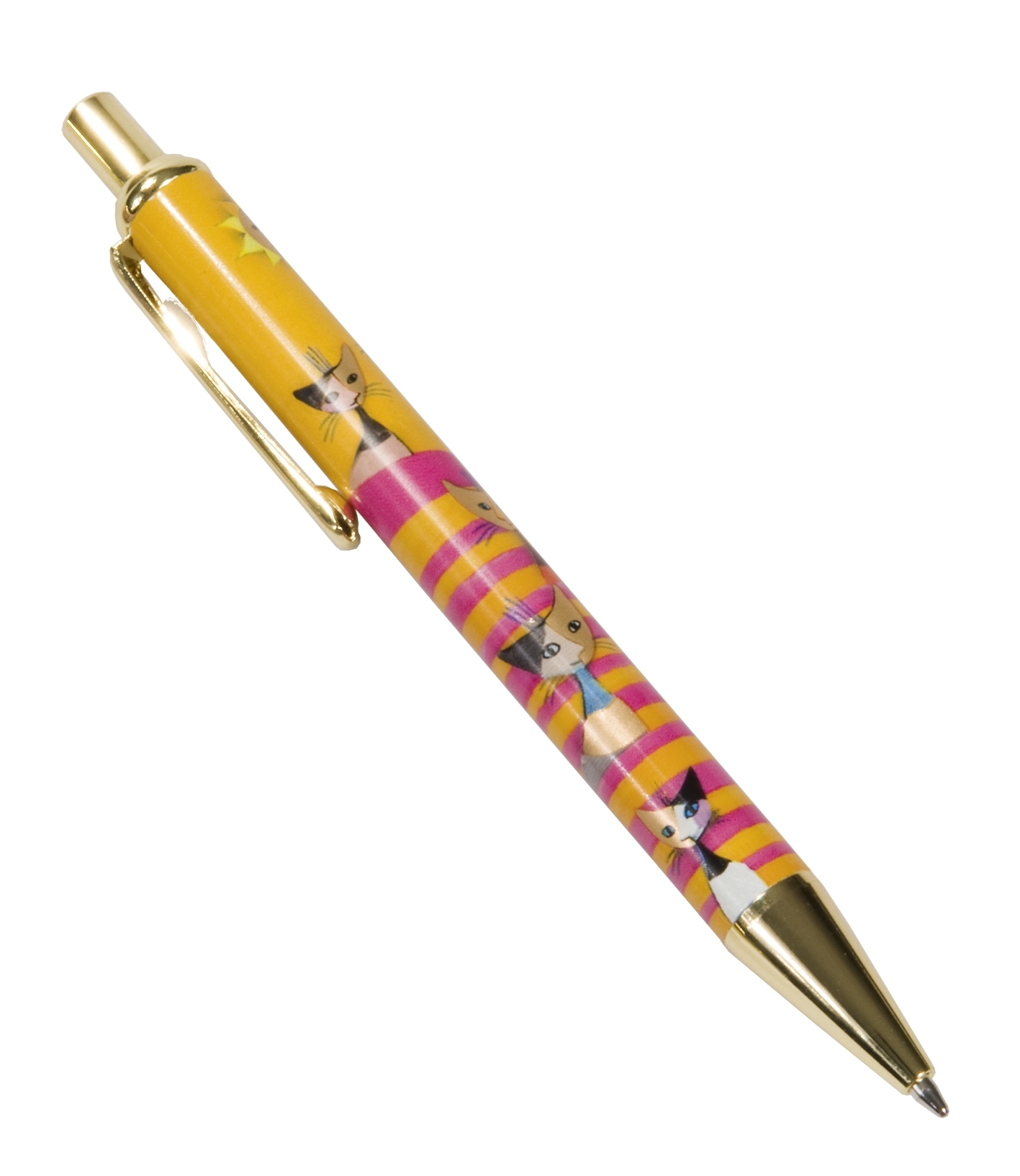 ball point pen, Wachtmeister, Cats on strip, metal