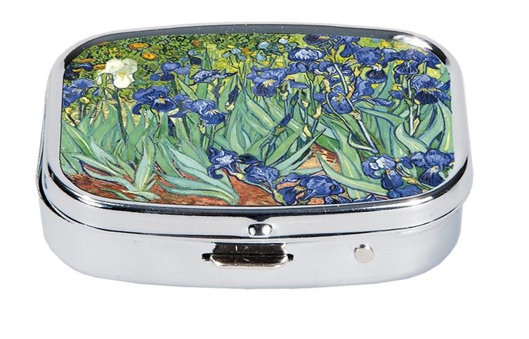 Pillbox, Van Gogh, Irises