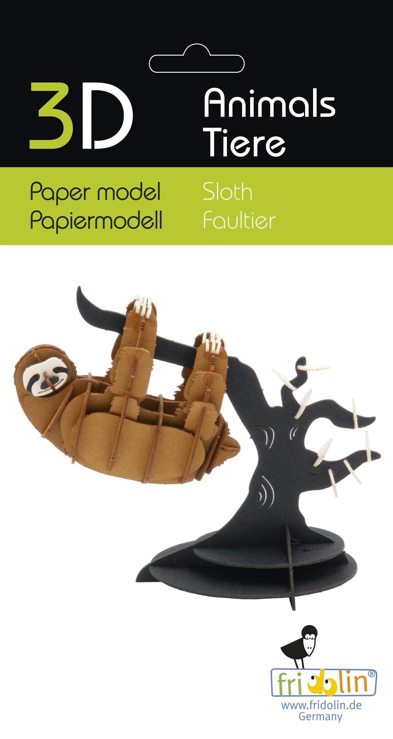 3D model, sloth