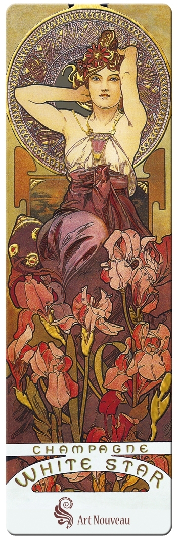 bookmark, Art Nouveau, Polette