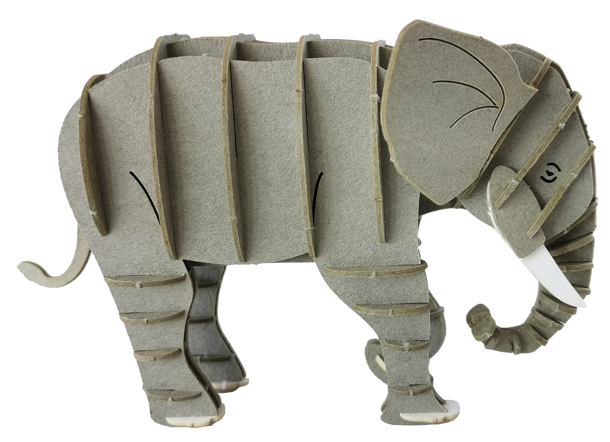 3D model, elephant, grey