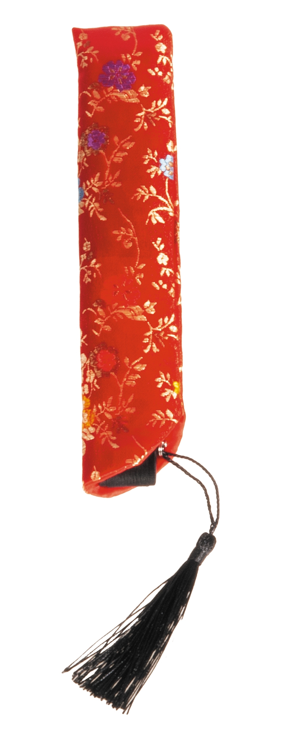 Fächer, Merian, Blumen, mit Beutel, Bambus
