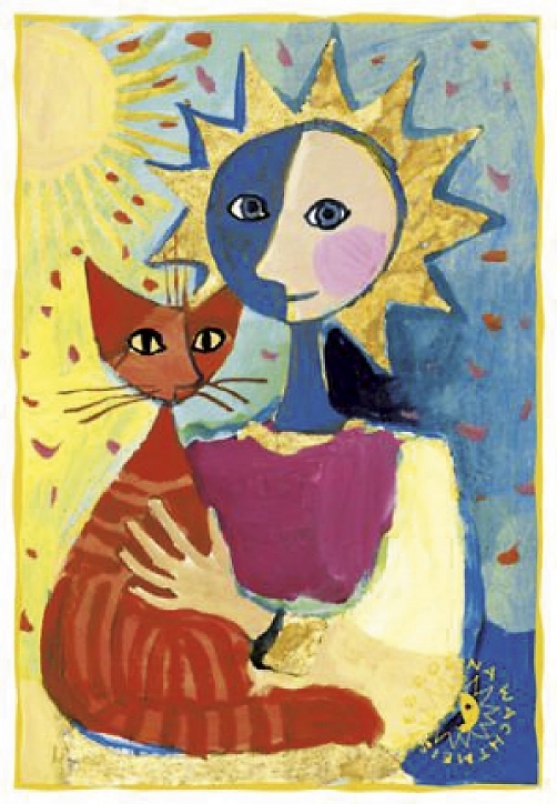 Folded card, Wachtmeister, Sunshine