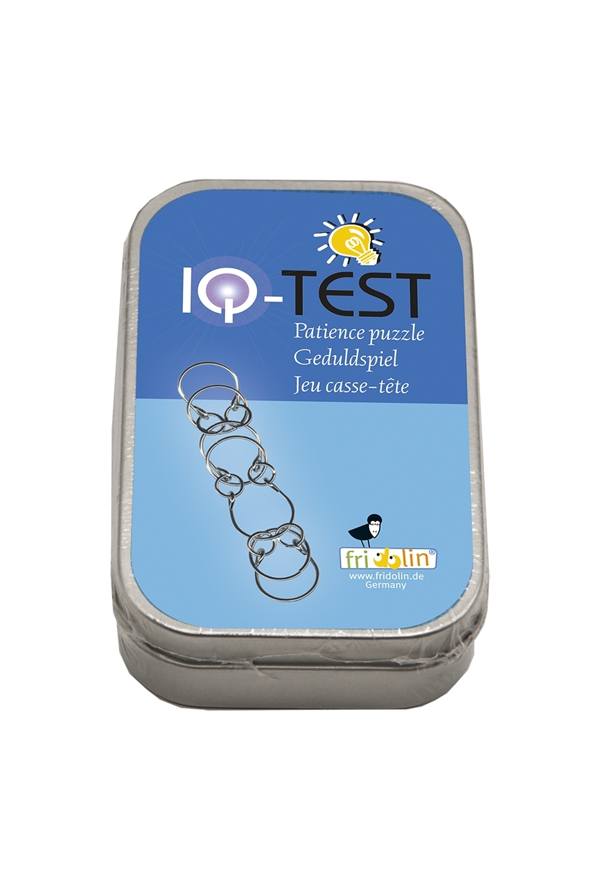 IQ-Test in a tin, Chain, metal