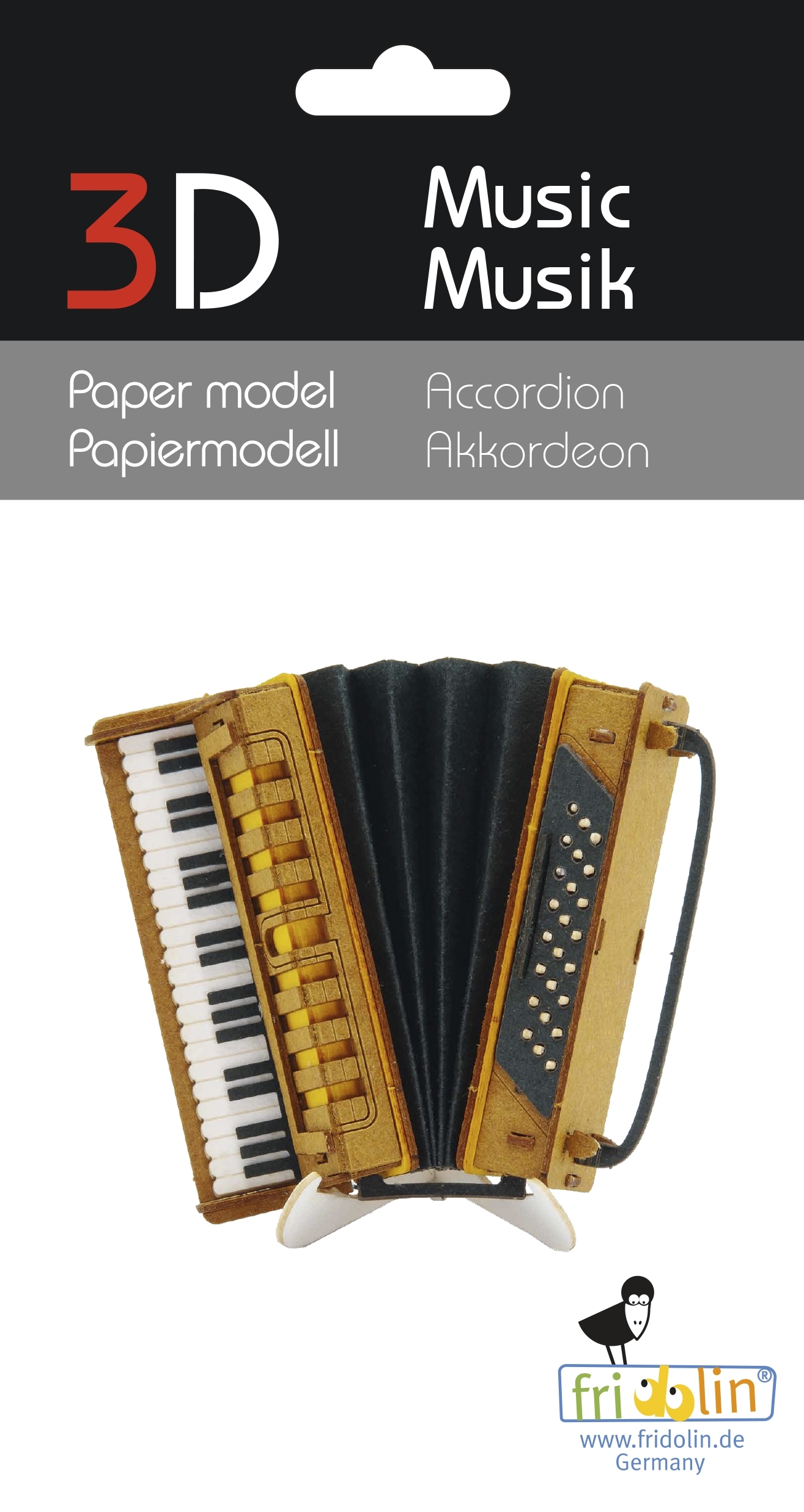 3D model, accordion
